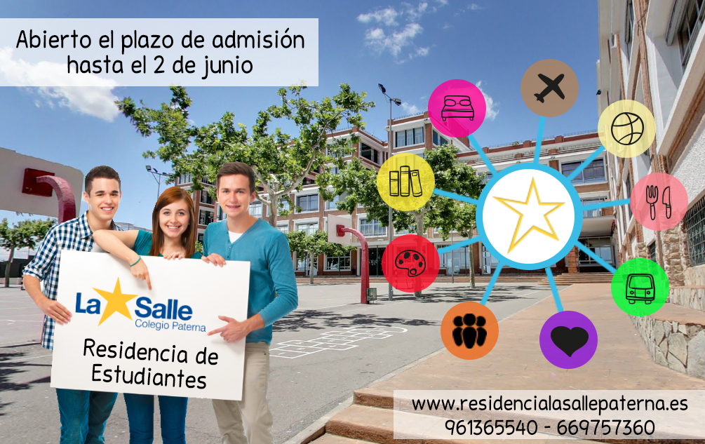 Abierto el plazo de admisión en la Residencia de Estudiantes del Colegio La Salle de Paterna 