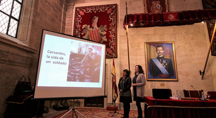 Dos profesoras del Colegio La Salle de Paterna realizan la conferencia “Cervantes, la vida de un Soldado”