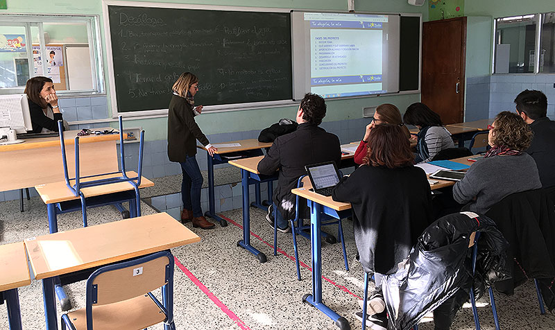 Profesores de la Comunidad Valenciana visitan La Salle Alcoi para conocer sus buenas prácticas en Aprendizaje Cooperativo