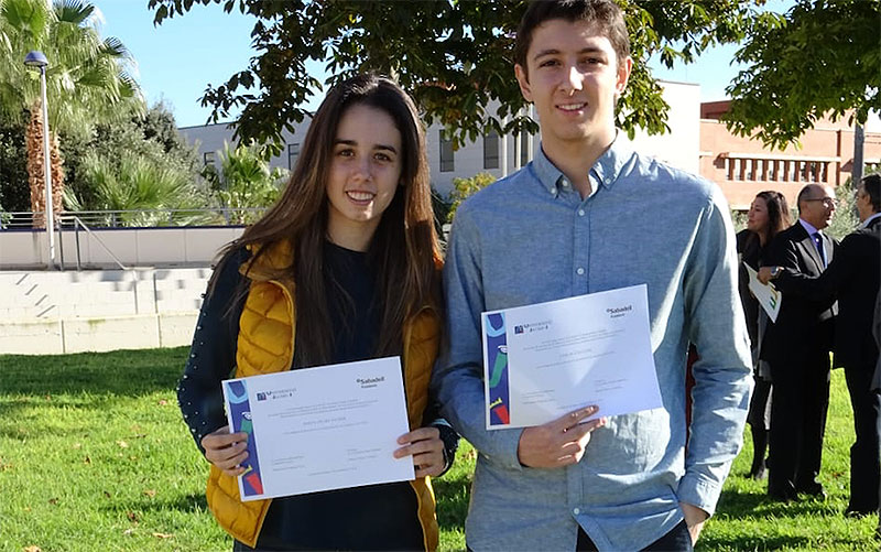 Dos antiguos alumnos de La Salle Benicarló, entre los premiados por La Fundación Sabadell y la UJI (Universitat Jaume I de Castelló)  con mejores notas de acceso a la universidad