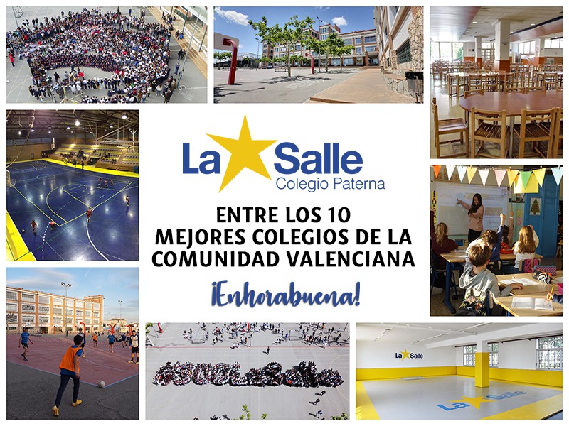 El Colegio La Salle Paterna, entre los 10 mejores colegios de la Comunidad Valenciana