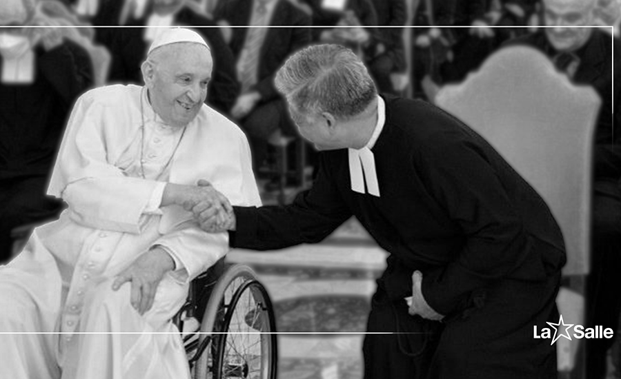 El Superior General de los Hermanos de las Escuelas Cristianas recuerda al papa Francisco